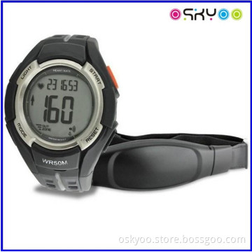 Sports 5.3k/2.4G Pulse Heart Rate Monitor Watch with Chest Strap